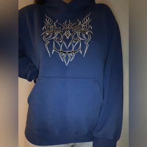 (SOLD)silverpoint Y2K hoodie